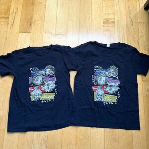 2x Demon Slayer Anime Manga Tanjiro Nezuko 100% Cotton Short Sleeve Shirt Tees L